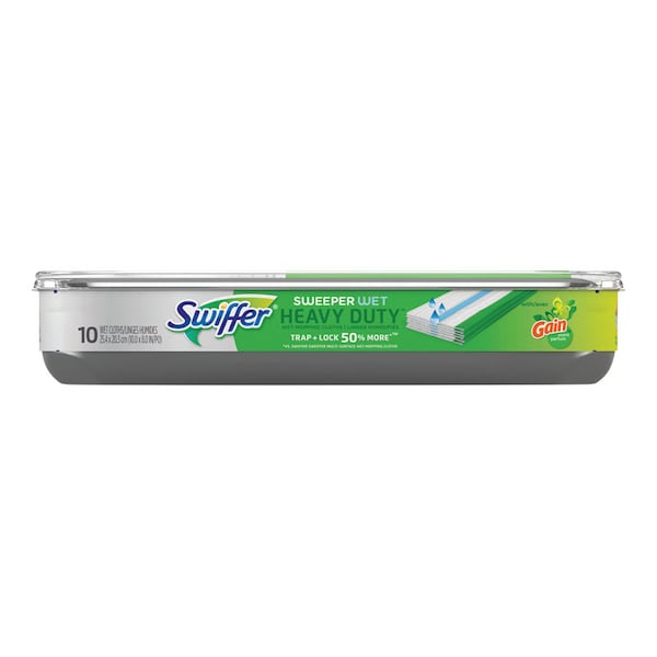 Swiffer Sweeper 5.4 in. Wet Microfiber Mop Refill Pad 10 pk